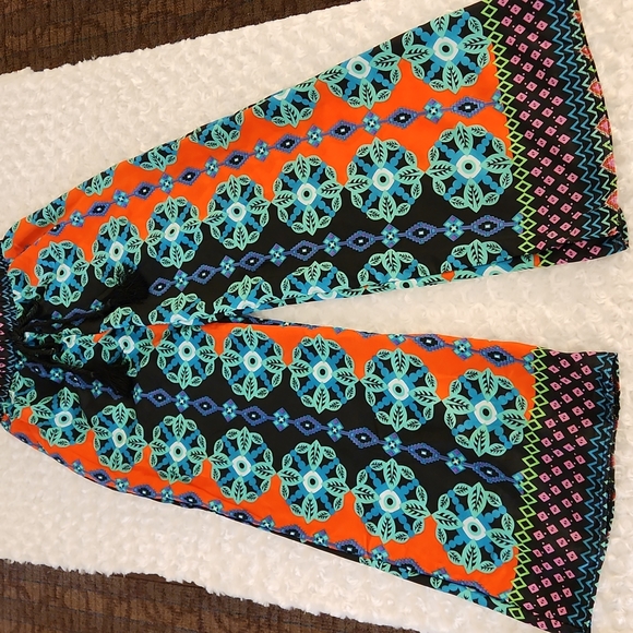 J Uptown Psychedelic Elastic Waist Palazzo Pants - Picture 12 of 12